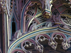 canterbury cathedral (168)wooden canopy on c15 tomb of archbishop kempe +1454