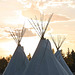 tipis at sunrise