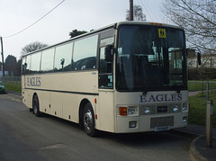 DSCF2875 Eagle's Coaches YXI 8421 at Feltwell - 11 Mar 2016