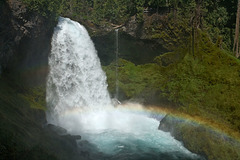 Sahalie Falls and Rainbow