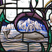 Detail of east window by Christopher Webb, Toddington Church, Bedfordshire