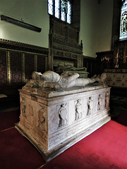 strelley church, notts; c15 tomb of sir sampson de strelley +1395