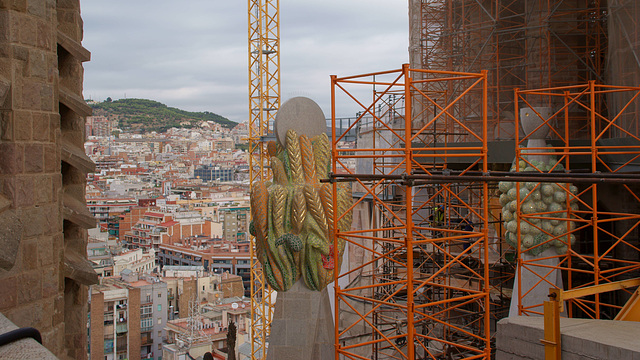 Blick von der Kathedrale Sagrade Familia