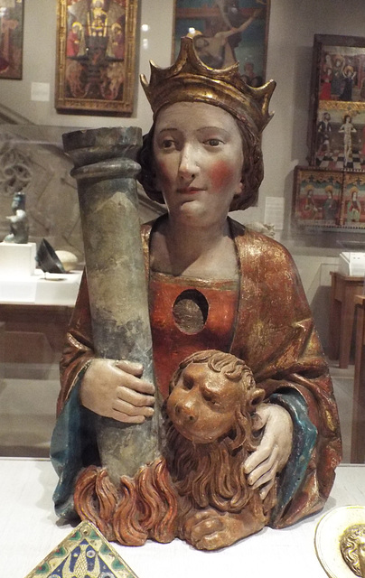 Reliquary of St. Thekla in the Princeton University Art Museum, April 2017