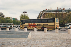 A Wallace Arnold Tours coach in Paris, France – 28 Apr 1992 (160-7)