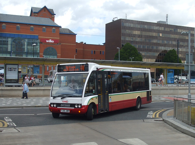 Rosso (Rossendale Transport) YJ05 JWD in Rochdale - 4 Jul 2015 (DSCF0506)