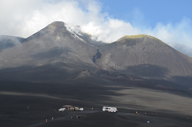 Etna Mt., Torre del Filosofo - Highest Place Reached by Wheeled Vehicles (2900m)