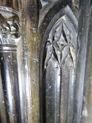 canterbury cathedral (163) detail of c14 tomb of archbishop meopham +1333