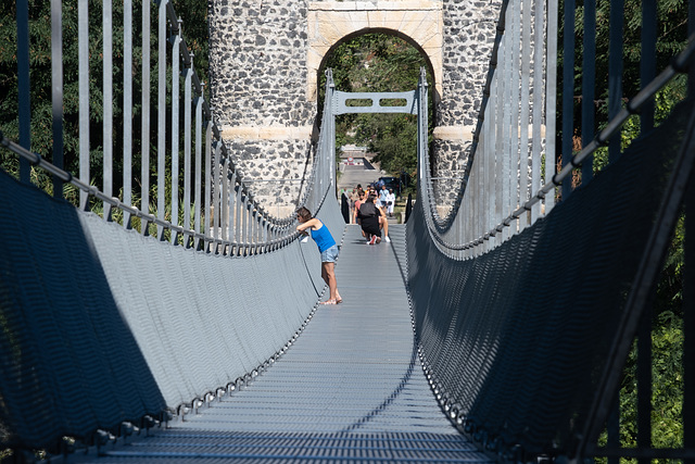 passerelle Himalayenne à Rochemaure (Ardèche) - France