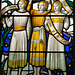 Detail of east window by Christopher Webb, Toddington Church, Bedfordshire