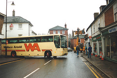 Wallace Arnold Tours M125 UWY in Mildenhall – 1 Dec 1996 (339-20A)