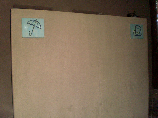 Toilet gender symbols.