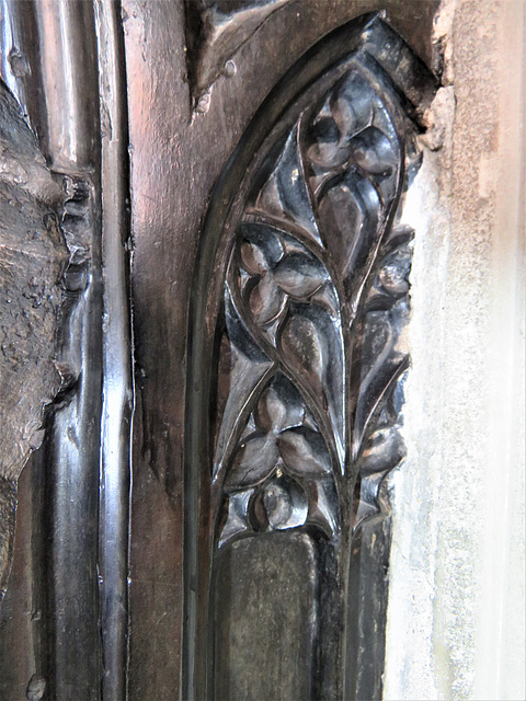 canterbury cathedral (161) detail of c14 tomb of archbishop meopham +1333