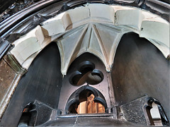 canterbury cathedral (160) detail of c14 tomb of archbishop meopham +1333