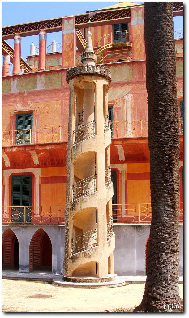 Palermo, Palazzina Cinese, scala esterna