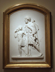 Blind Homer Led by the Genius of Poetry by Edward Sheffield Bartholomew in the Metropolitan Museum of Art,September 2010