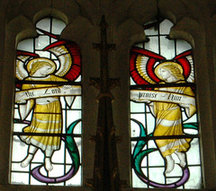 Detail of east window by Christopher Webb, Toddington Church, Bedfordshire