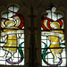 Detail of east window by Christopher Webb, Toddington Church, Bedfordshire