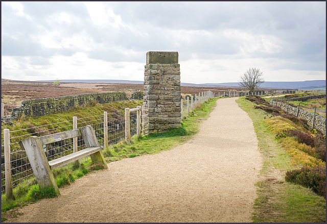 'HFF' - trail footpath - Redmires dams.