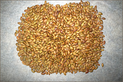 Pumpkin seeds on parchment