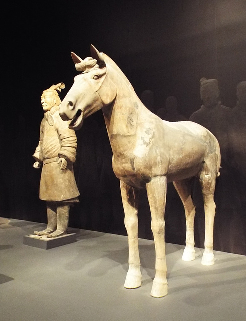 Terracotta Army Figures in the Metropolitan Museum of Art, July 2017