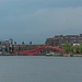 Amsterdam, Spoorwegbassin und Pythonbrug