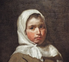 Detail of the Young Woman by Velazquez in the Metropolitan Museum of Art, July 2023