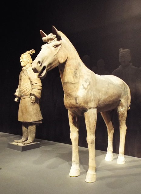 Terracotta Army Figures in the Metropolitan Museum of Art, July 2017