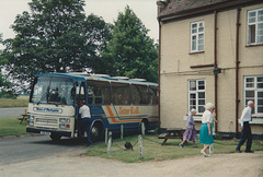 Tate's, Hertfordshire EIB 502 at Barton Mills - 26 Jun 1993 (197-23A)