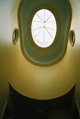 Staircase Ceiling in-a  Rodney Street, Liverpool Terraced House of c1800