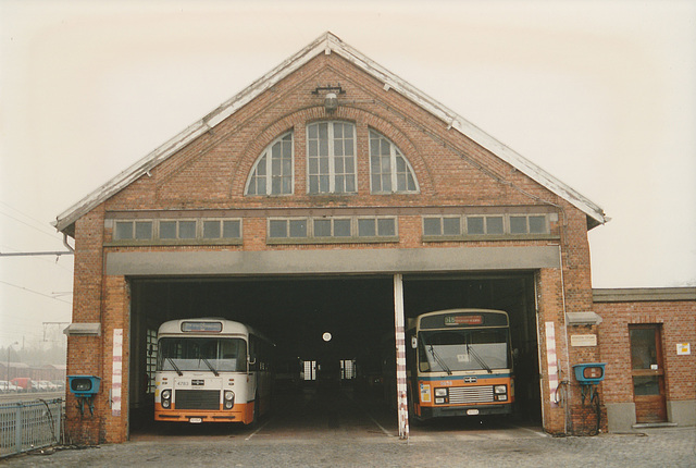 De Lijn garage at Heist-op-den-Berg - 1 Feb 1993
