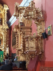 The pulpit of the Maria Magdalena Church