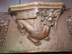 boston church,lincs (92)c14 misericord winged beast