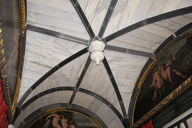 Detail of Ceiling, Marble Closet, Little Castle, Bolsover Castle, Derbyshire