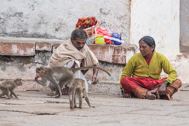 Bei den Ruinen von Hampi