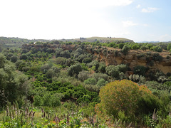 En regardant vers une autre colline.