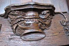 boston church,lincs (95)c14 misericord helmet