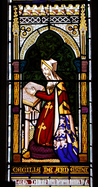 Detail of West Window, Elford Church, Staffordshire ( Wailes 1841)