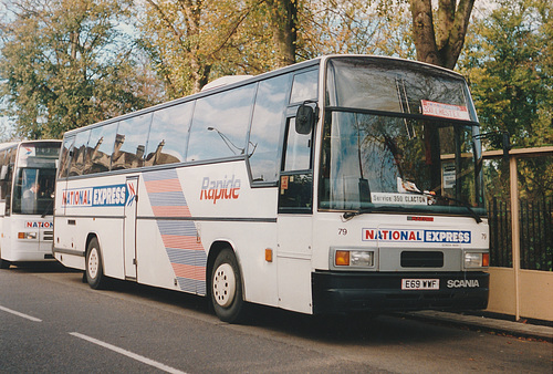 Yorkshire Traction E69 WWF at Cambridge - 28 Oct 1990