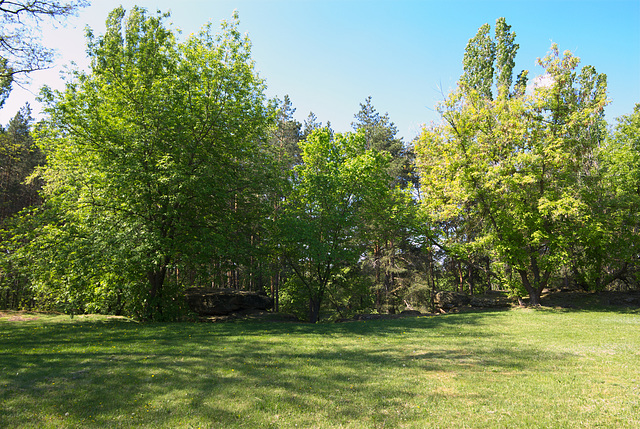 Im Park auf dem Schlossberg in Tschyhyryn