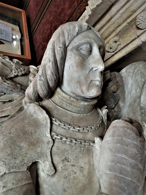 strelley church, notts;   c16 tomb of john de strelley +1501