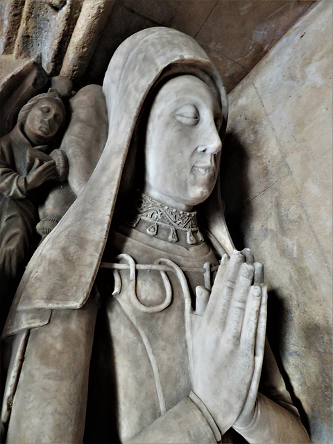 strelley church, notts;   c16 tomb of john de strelley +1501