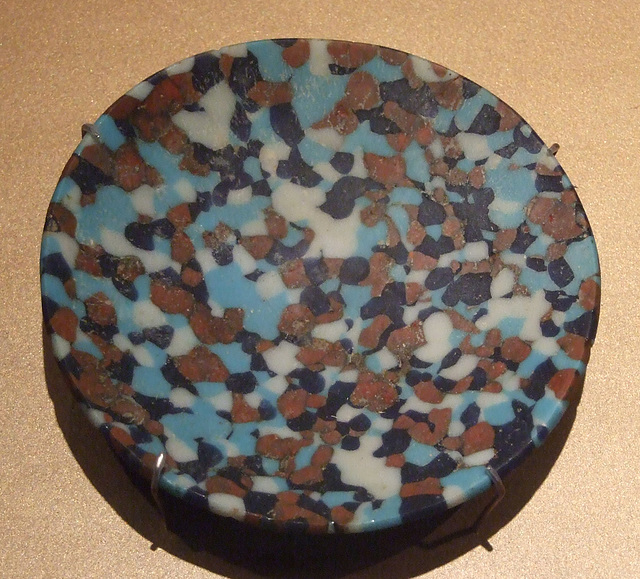 Mosaic Glass Circular Dish in the Brooklyn Museum, July 2010