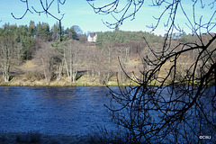 View across the River Spey from the Dava Way