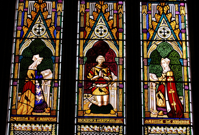 Detail of West Window, St Peter's Church, Elford, Staffordshire ( Wailes 1841)