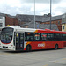 Rosso (Rossendale Transport) YN57 FWK in Rochdale - 4 Jul 2015 (DSCF0500)