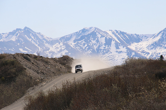 The Denali Highway in all its dusty splendor