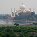 View of the Taj Mahal across the Yamuna River