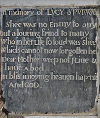 cornworthy church, devon , c17 tomb of lucy spurway