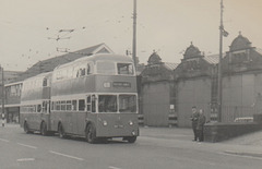 Bradford City Transport 706 (DKY 706) at Duckworth Lane depot - 22 Mar 1972 (202 DD)